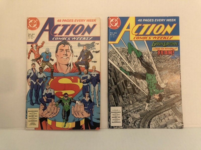Action Comics #601 - 604  Lot Of 4