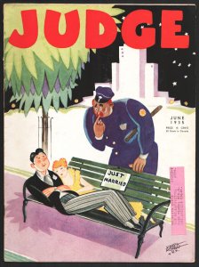 Judge 6/1935-Classic cover by Joseph Morgan-Platinum Age-Frank Beaver-Ray McG...