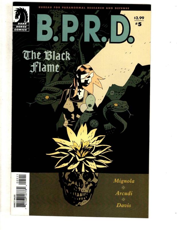 Lot Of 7 BPRD Dark Horse Comics Black Flame # 1 2 3 4 5 6 + Univ. Machine 1 CR28