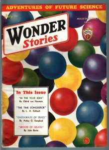 WONDER STORIES 1932 JUL-SCI FI PULP-FUTURISTIC-RETRO FN