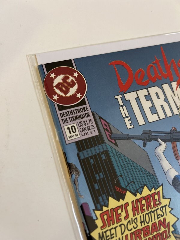 DEATHSTROKE THE TERMINATOR #10 (1992) DC COMICS 1ST APPEARANCE NEW VIGILANTE!  
