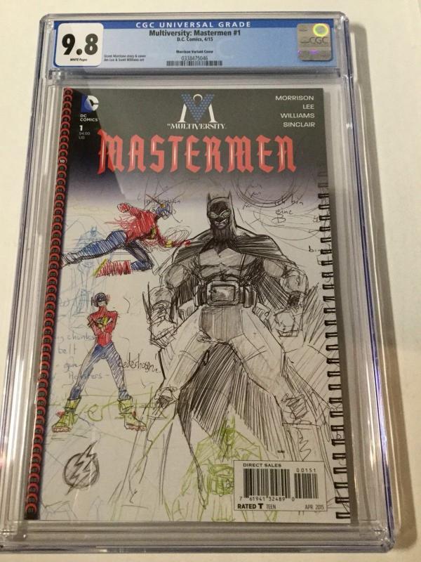 Multiversity Mastermen 1 Cgc 9.8 White Pages Sketch Variant