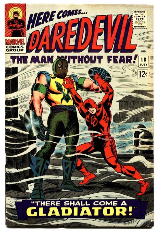 Daredevil #18 1966 Marvel Comic Book Origin of Gladiator Romita Vf-