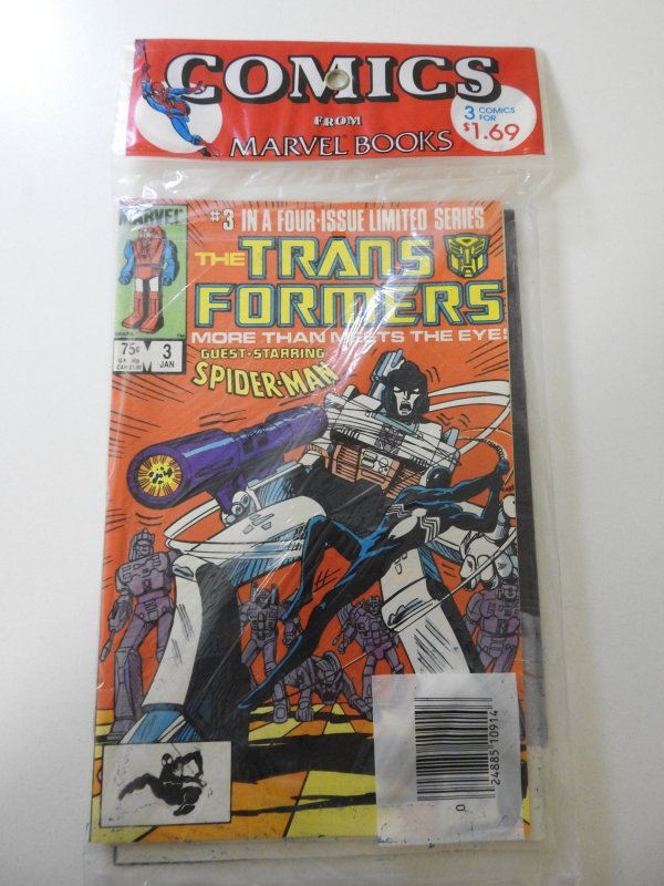 The Transformers #1-3 (1984) sealed poly bag!