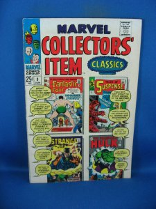 MARVEL COLLECTORS ITEM CLASSICS 9 VG F 1967 FANTASTIC FOUR 14  HULK 2