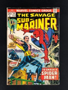 Sub-Mariner #69 (1974) VG To Smash A Spider-Man!