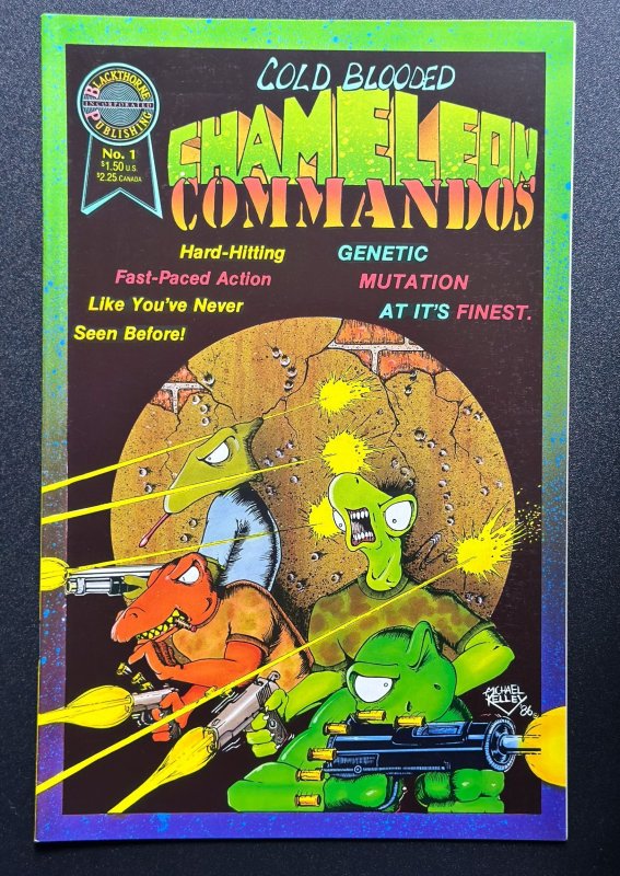 Cold-Blooded Chameleon Commandos #1 (1986) - [Rare] Indie Comic - FN/VF