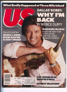 US 10/6/1986--Patrick Duffy cover-Jessica Lange-Diane Keaton-Sissy Spacek-FN