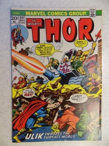 THE MIGHTY THOR # 211 MARVEL GODS JOURNEY ACTION ADVENTURE