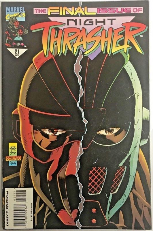 NIGHT THRASHER#21 FN/VF 1995 FINAL ISSUE MARVEL COMICS