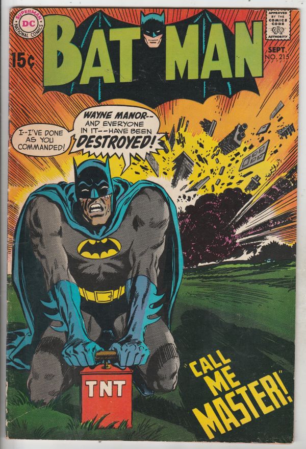 Batman #215 (Sep-69) FN+ Mid-High-Grade Batman | Comic Books - Silver Age,  DC Comics, Batman, Superhero / HipComic
