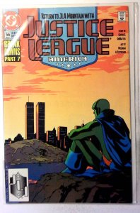 Justice League America #56 1991 DC Green Lantern Guy Gardner Blue Beetle Comic