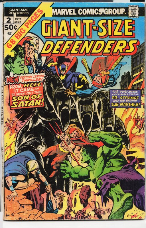 Giant-Size Defenders #2 (1974) The Defenders