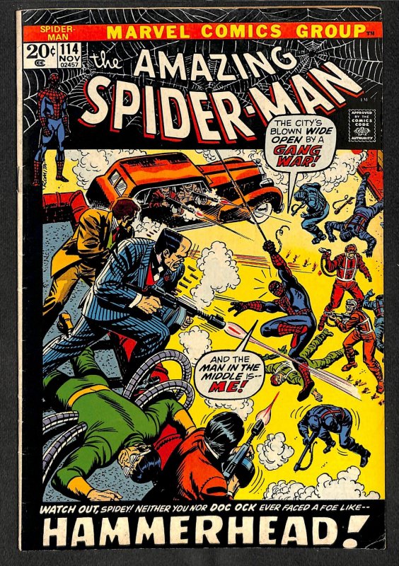 Amazing Spider-Man #114 VG+ 4.5 Hammerhead! Marvel Comics Spiderman