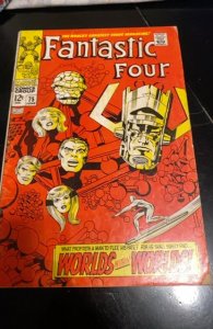 Fantastic Four #75 (1968) the world within worlds surfer/Galactus