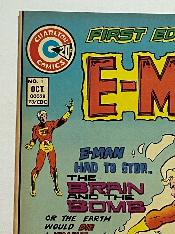 E-Man #1 1st Appearance of E-Man & Nova Kane 1973 Charlton Comics
