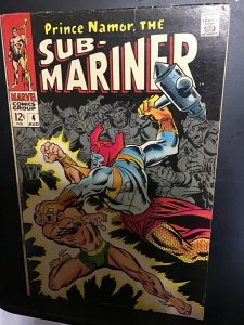 Sub-Mariner #4 (1968) in the high-grade black cover key! FNVF Wow!