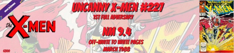 Uncanny X-Men 227 NM 9.4 1st Full Adversary Marvel 1988