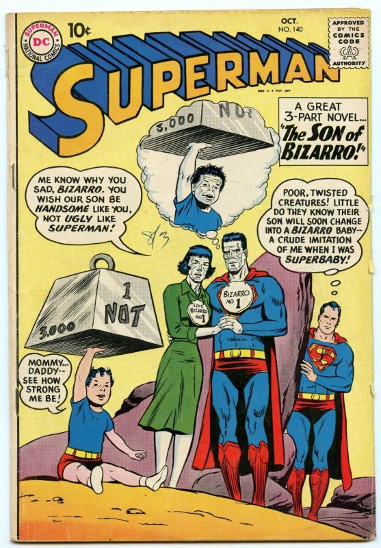 Superman 140 Oct 1960 VG+ (4.5)