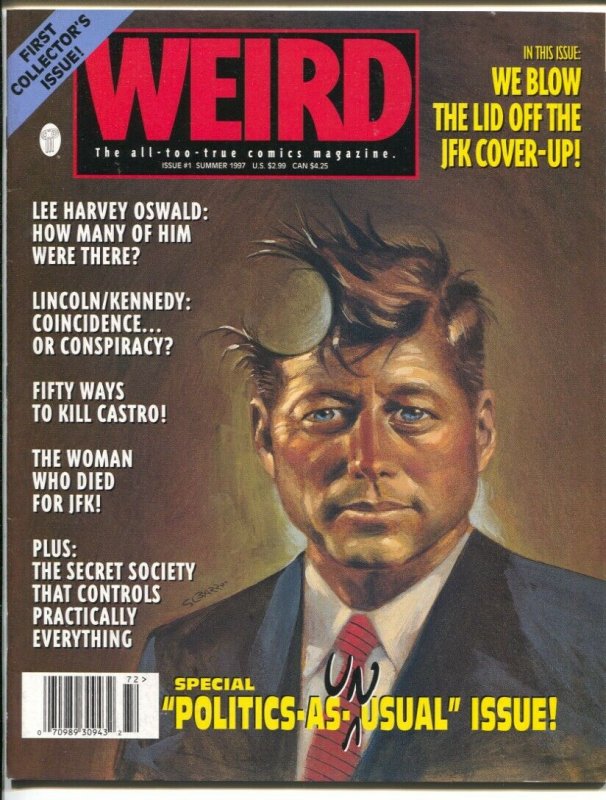 Weird #1 1997-1st issue-JFK cover up-Castro-J Edgar Hoover-Gray Morrow-VF