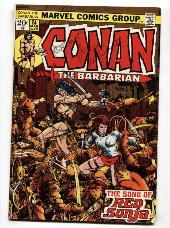 Conan The Barbarian#24--1973--Marvel--Bronze Age--RED SONJA--VG