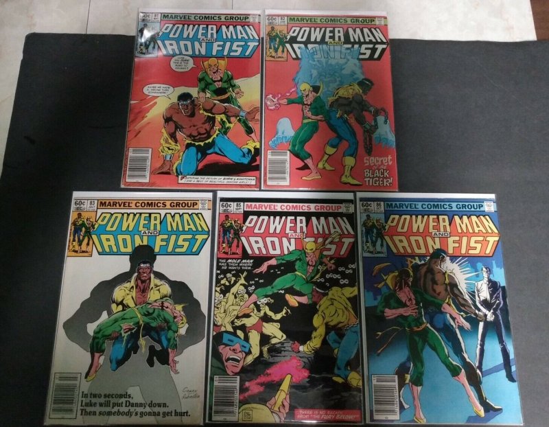 1982 Power Man Iron Fist 81 82 83  85 86  FINE copies newsstand COVER PRICE