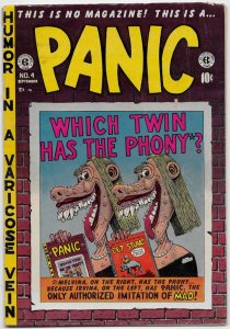 Panic 4 A 1st Print 1954 - E.C. Comics VG+ 