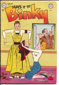 Leave It To Binky #25 1952-DC-man in drag cover-teen humor-rare-VG-