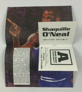 Shaquille O'Neal #1 VF/NM comic + signed & numbered variant - barry bonds set