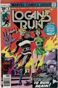 Logans Run (1977 Marvel) VF+ 8.5 Thanos and Drax Backup Story