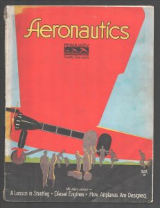 Aeronautics 2/1930-Walter Graham art-Lesson In Stunting-how airplanes are des...