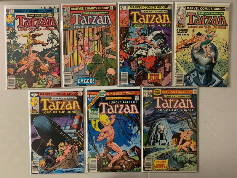 Tarzan comics set #1-29 (last issue) + 1 annual 31 diff avg 6.0 (1977-79)
