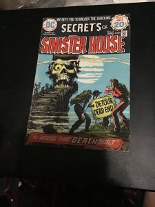 Secrets of Sinister House #18 (1974) DC Horror! Mid-Grade! FN Wow!