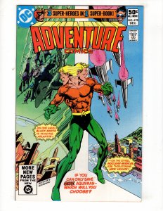 Adventure Comics #478 (VF+) 1980 AQUAMAN STARMAN by Steve Ditko / ID#034