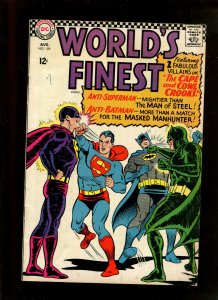 WORLD'S FINEST COMICS #159 (4.5) THE CAPE AND COWL CROOKS 1966