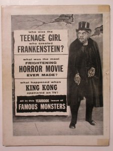 Famous Monsters Yearbook Summer-Fall 1962 Best from First 6 Issues! 100pgs!