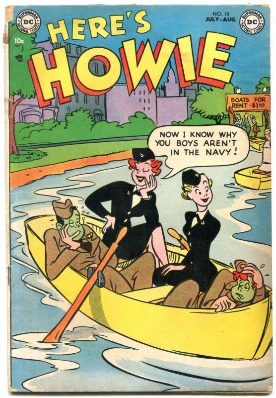 Here's Howie #10 1953- DC Golden Age Humor- Winnie the WAC G/VG