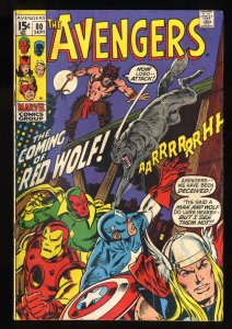 Avengers #80 VG/FN 5.0 1st Appearance Red Wolf (William Talltrees)!