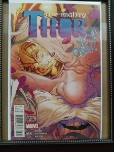 The Mighty Thor #5 May 2016 Marvel Comics.  Nw75