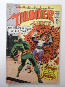T.H.U.N.D.E.R. Agents #2 (1966) FR/GD 2/3 book-length spine split, 1 in tear bc