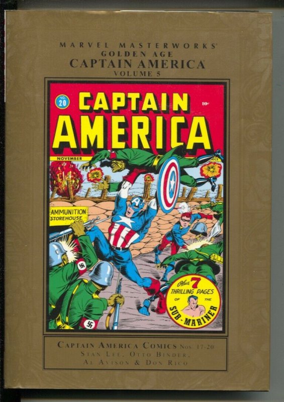 Marvel Masterworks Golden Age Captain America-Stan Lee-Vol 5-2011-HC-VG/FN