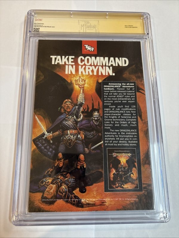 Incredible Hulk (1988) # 340 (CGC 9.6 SS WP)  Signed Todd McFarlane