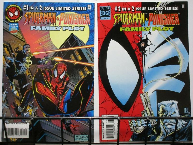 SPIDERMAN PUNISHER FAMILY PLOT (1996) 1-2 complete set!