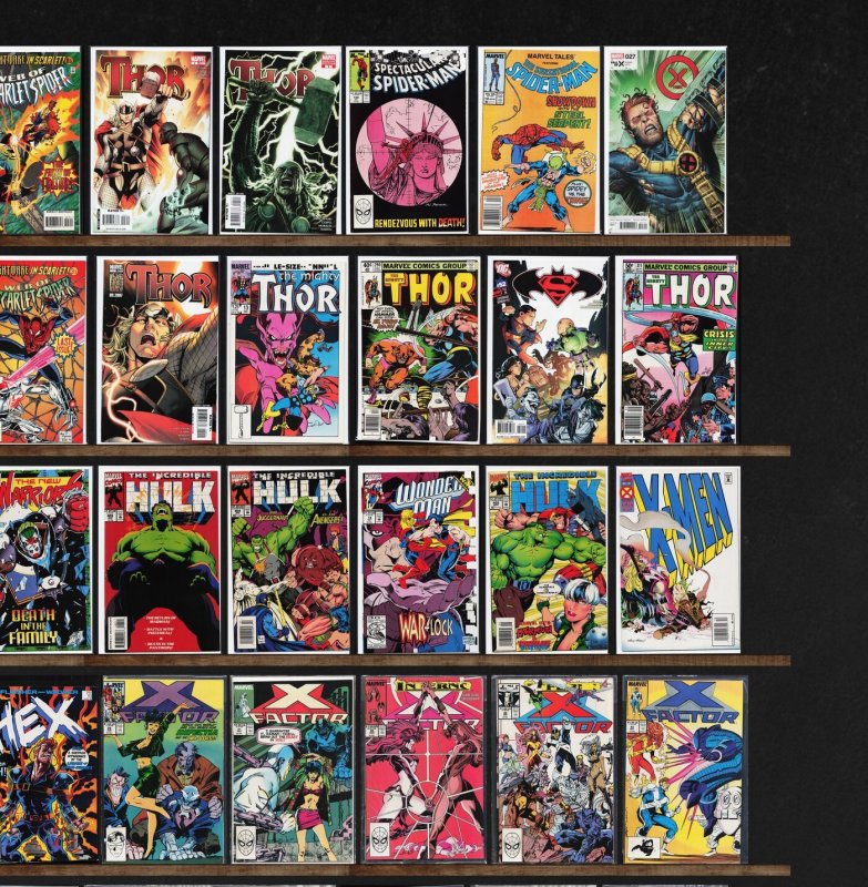 Huge Lot 140+ Comics with Justice League Europe, Thor, X-Factor & More!