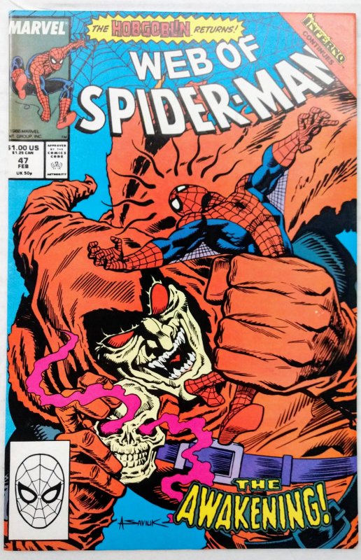 Web of Spider-Man #47 (NM, 1989)