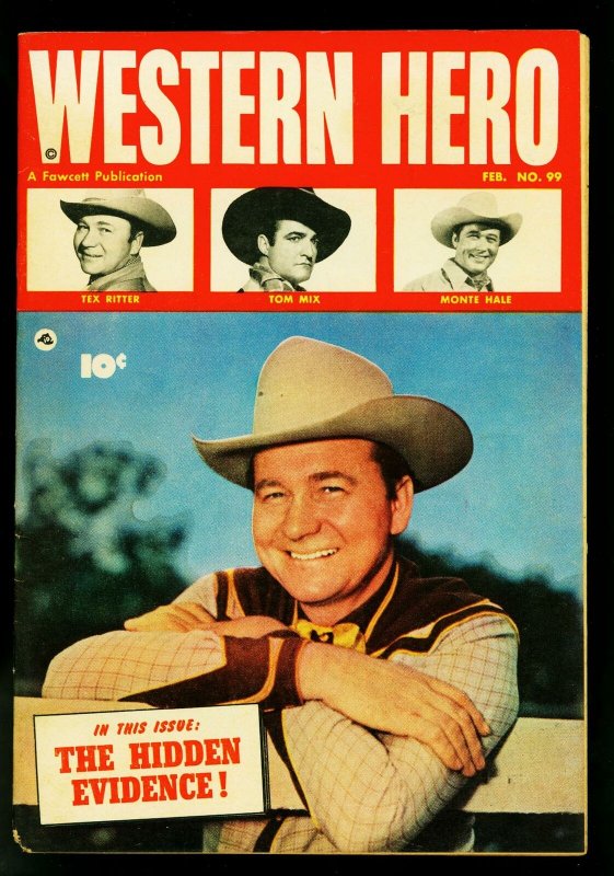 Western Hero Comics #99 1951- Fawcett- Tom Mix- Monte Hall- VG+