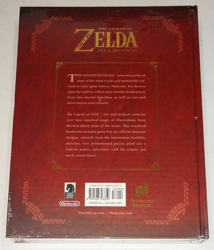 Legend Of Zelda Art & Artifacts Hardcover (New/Sealed)