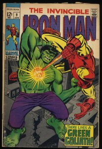 Iron Man #9 Incredible Hulk Appearance! 1969!