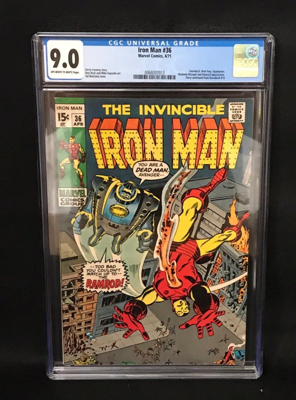 Iron Man #36 (Marvel, 1971) CGC 9.0