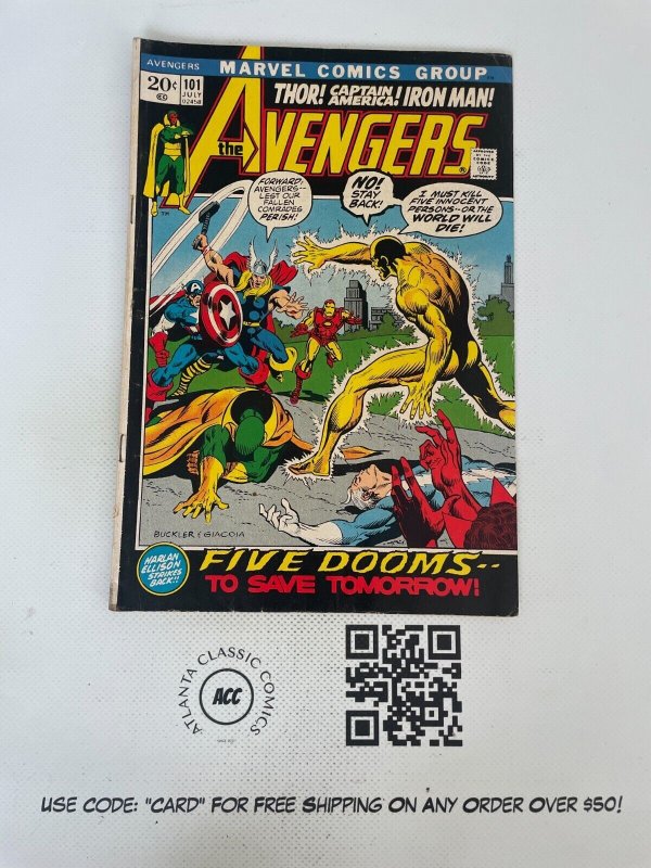 Avengers # 101 VG/FN Marvel Comic Book Black Panther Vision Hulk Thor 16 J224